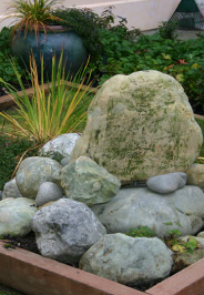 small rock and water garden